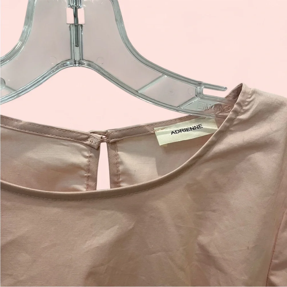 Elegant Pink Tie Cuff Blouse - Picture 5 of 5